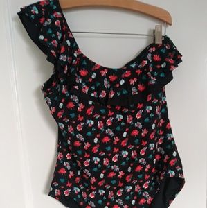 DKNY one-shoulder one piece swimsuit 👙